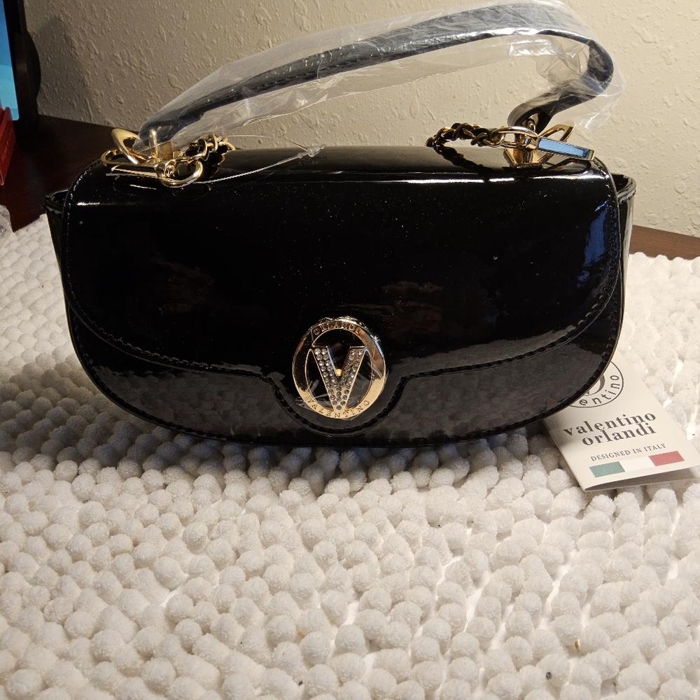 Valentino Orlandi Evening Bag with Top Handle and Removable Strap in Black - Picture 13 of 13